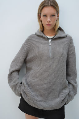 Jersey de punto grueso con media cremallera - H&m фото 4