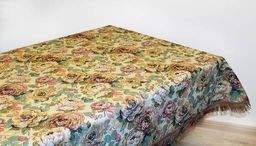 Голландские цветы - гобеленовая скатерть 160х160 см квадратная