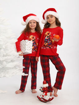 ПЖ064 Пижама "Лошадка" (красный)