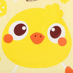 Набор детский для творчества Экономь и Я Утенок фартук 50 х 39 см и нарукавники  фото 3