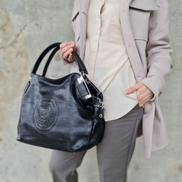 Женская сумка с ручками из эко кожи 0074-1