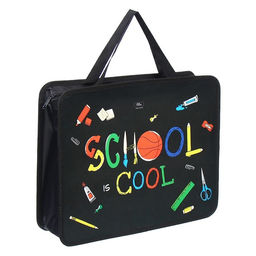 Папка для труда, А4, пластиковая, 33×26×7.5 см, School, МИКС