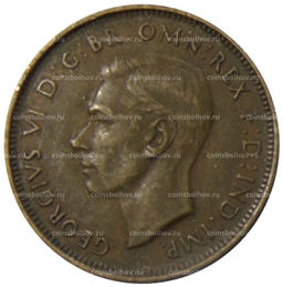 Монета 1/2 пенни 1938 года Австралия