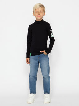 CRB wear/CWKB 63710-22-387 Водолазка для мальчика,черный/Ex.Cherubino  фото 3