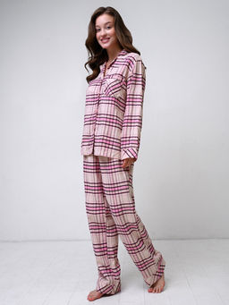 Пижама женская Indefini 4173TCC из хлопка  фото 2