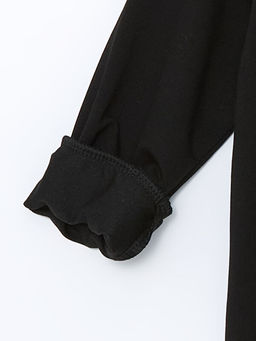 Bisiklet Yaka Bask?l? K?z Bebek E?ofman Tak?m