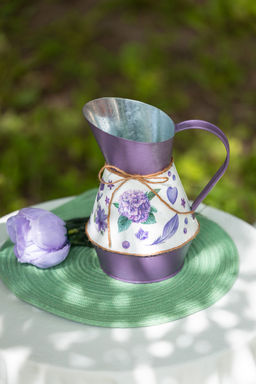 Заготовка для декорирования Love2art MG-014 кувшин оцинкованный металл 21 х 17.5 х 8 см СК/Распродажа 8х21  фото 3