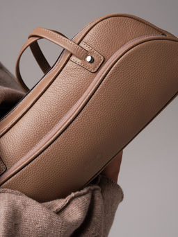 Кожаная сумка Roxy DBR 31186 коричневый капучино  фото 7