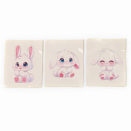 Цена за 2 шт. Антистресс сквиш мялка «Зайка», с наклейки, в пакете