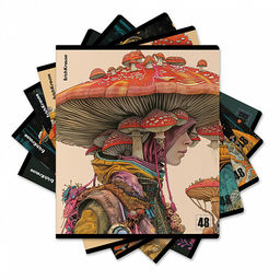 Цена за 5 шт. Тетрадь общая ученическая ErichKrause Forest Fashion, 48 листов, клетка, твин-лак_MIX-PACK