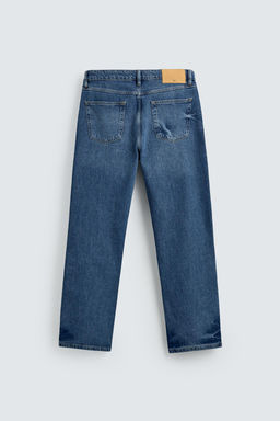 JEANS STRAIGHT FIT ALGOD?N - LYOCELL / Azul - Zara фото 3