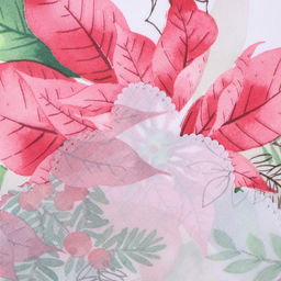 Скатерть Доляна Рождественский букет 145*180 см, 100% п/э  фото 6