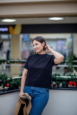 Футболка высокое качество пенье 95% хлопок, 5% лайкра - Knitka wear фото 5
