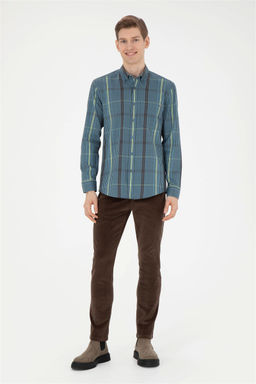 Мужская рубашка Petrol с длинным рукавом - U.s. polo assn фото 4