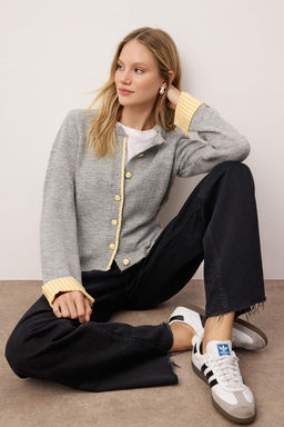 Teen Lacivert Yumusak Dokulu Gomlek Garnili Triko H?rka TWOAW26HI00169 - Trendyolmilla фото 5