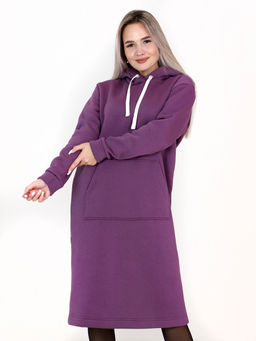 Платье женское П-162 (футер 3х нитка с начесом) Индиго - Elenatex фото 7