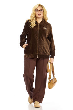 Костюм Элль стиль 2432 коричневый  фото 6