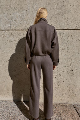 STRAIGHT-LEG HIGH-WAIST TROUSERS - Zara фото 4