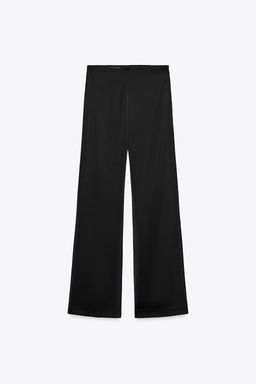 HIGH-WAIST SATIN TROUSERS - Zara фото 5