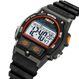 Часы наручные Skmei мужские электронные спортивные водонепроницаемые 2263titanium-orange