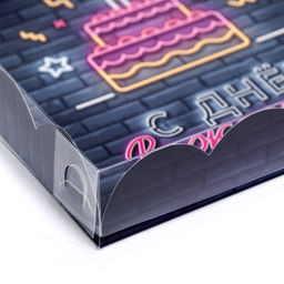 Цена за 5 шт. Коробка для печенья, «С Днем Рождения» 15×15×3 см