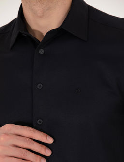 Siyah Slim Fit Uzun Kollu G_mlek - Pierre cardin фото 7