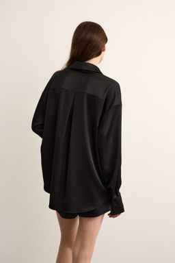 Рубашка из сатина прямого силуэта - Mollis фото 4
