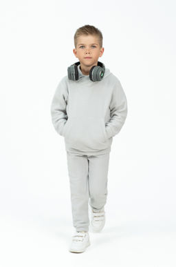 Костюм детский флисовый светлосерый