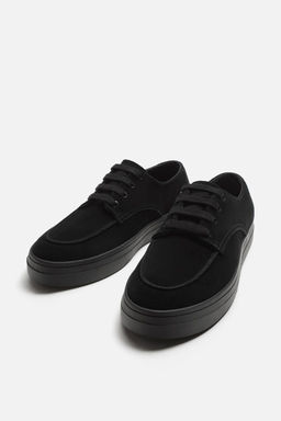 CASUAL LEATHER TRAINERS - Zara фото 5