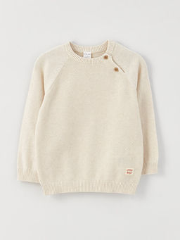 Bisiklet Yaka Uzun Kollu Erkek Bebek Triko Kazak - Waikiki фото 3