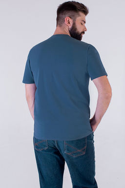 Арт. 67114/7 Футболка мужская 48-58 (6 шт) Цвет:индиго - Идеал фото 3