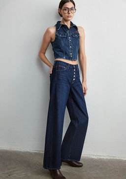 Siena Button Up Iconic Rinse Jean Pantolon