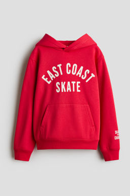 Sudadera con motivo estampado e interior cepillado