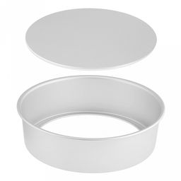 Форма для выпечки алюминиевая "Мастер" д29см, h8см, s1мм, съемное дно д26,5см, загнутый край (Китай)