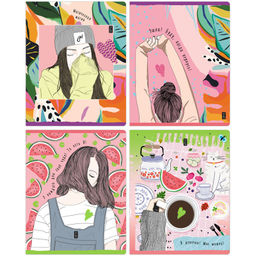 Тетрадь 48л. BG "Девочки, такие девочки" клетка (Т5ск48 11025)