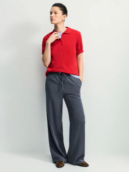 Брюки на кулисе с вискозой в составе / Zarina