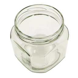 Банка стеклянная (под твист-офф 82мм) 0.43л квадратная