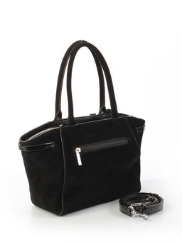 LACCOMA сумка Y2373F-черный натуральная замша, натуральная кожа полиэстер  фото 4
