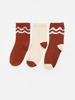 K?z ?ocuk Soket ?orap 3l?