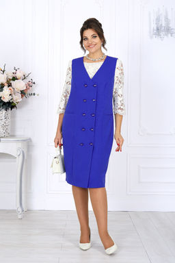 Сарафан Ninele 7443 васильковый фото 6