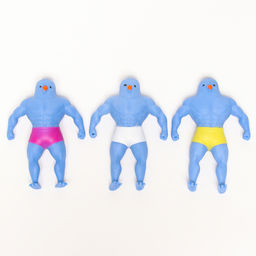 Антистресс игрушка - тянучка «Утка атлет», мялка с песком, МИКС