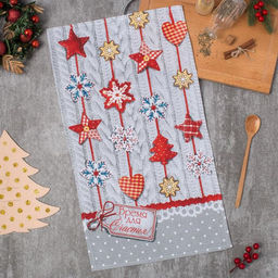 Полотенце кухонное Время для счастья 35х60 см