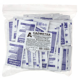Салфетки стерильные спиртовые антисептические 6х10см, из нетканого материала, пропитаны раствором 70% этилового спирта, в индивидуальной упаковке: пакет из трехслойного комбинированного материала, Ингакамф (Россия) В зип-пакете 100шт - Домашняя мода фото 5
