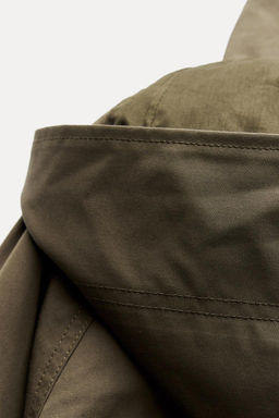 WATER-REPELLENT HOODED TRENCH COAT ZW COLLECTION - Zara фото 11