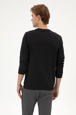 Erkek Regular Fit Bisiklet Yaka Siyah _nce Basic Sweatshirt Sepette S_rpriz _ndirim - U.s. polo assn фото 5