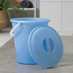 Ведро с крышкой «Евро», 8 л, d=26 см, h=25.2 см, МИКС