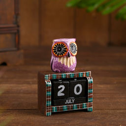 Вечный календарь настольный Сова у камина, 9.5417 см, дерево, МИКС - Simaland фото 6