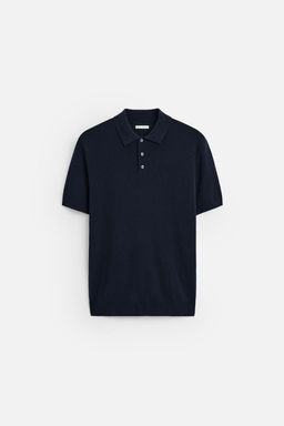 VISCOSE BLEND KNIT POLO SHIRT - Zara фото 8
