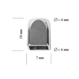 Концевик металл Gamma GB 1642 декоративные в пакете 20 шт №12 шлифованная бронза