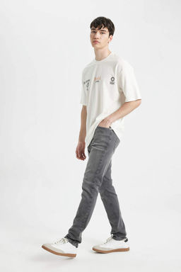 Pedro Slim Fit Джинсовые брюки узкого кроя с нормальной талией и узкими штанинами - Defacto фото 3